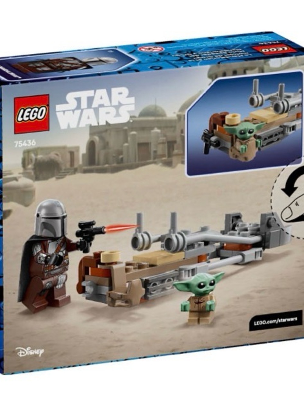LEGO Star Wars The Mandalorian & Grogu's Speeder Bike 75436, 58 Pieces, 6+ NEW - Picture 7 of 13
